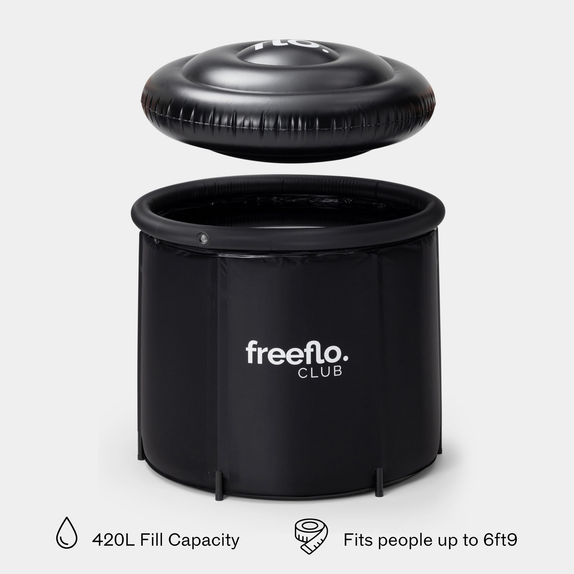 Freeflo Club Flo Pod Pro Ice Bath – advanced cold plunge solution with 5-layer insulation.